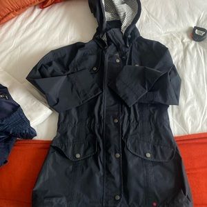 BARBOUR rain jacket S navy